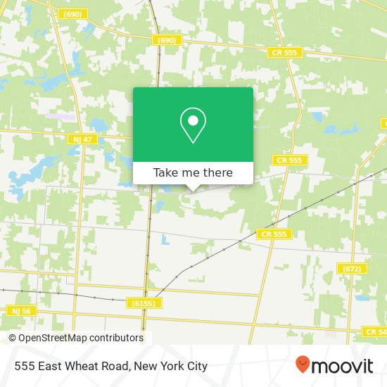 Mapa de 555 East Wheat Road