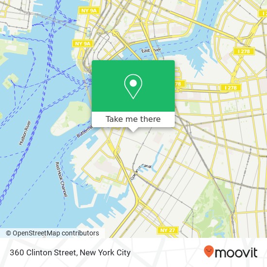 360 Clinton Street map