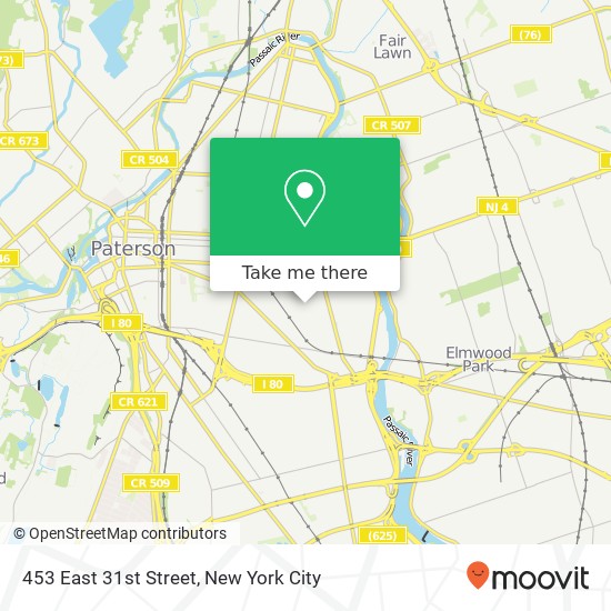 453 East 31st Street map