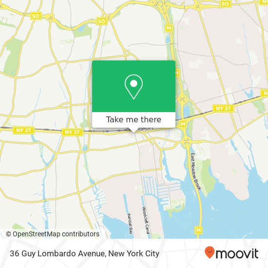 36 Guy Lombardo Avenue map
