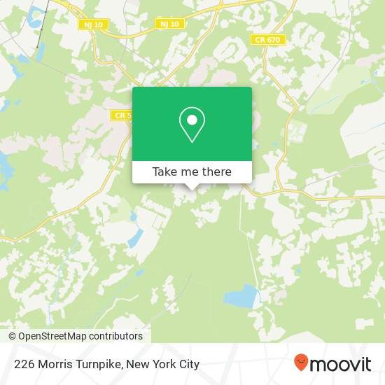 Mapa de 226 Morris Turnpike