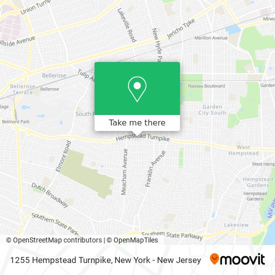 1255 Hempstead Turnpike map