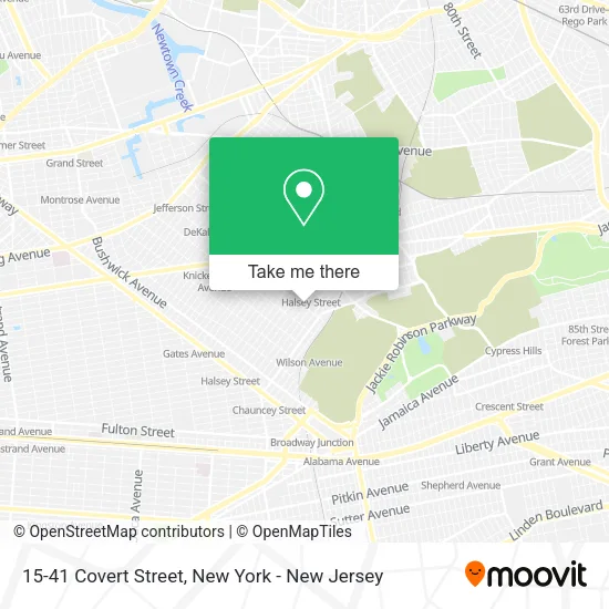 15-41 Covert Street map