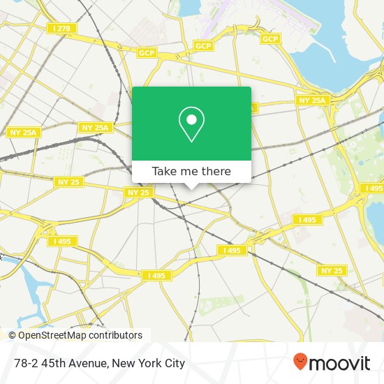 Mapa de 78-2 45th Avenue