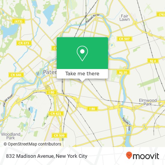 Mapa de 832 Madison Avenue