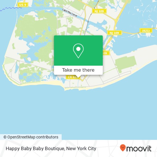 Mapa de Happy Baby Baby Boutique, 405 W Perry St Cape May, NJ 08204
