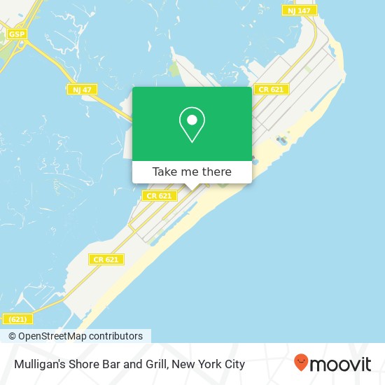 Mapa de Mulligan's Shore Bar and Grill