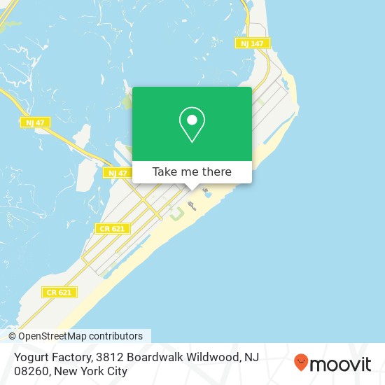 Yogurt Factory, 3812 Boardwalk Wildwood, NJ 08260 map