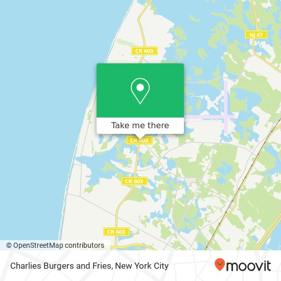 Charlies Burgers and Fries, 3001 Bayshore Rd Cape May, NJ 08204 map