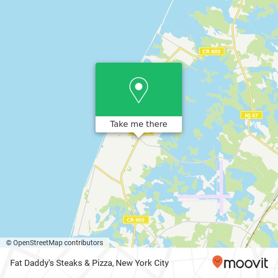 Fat Daddy's Steaks & Pizza, 1516 Bayshore Rd Villas, NJ 08251 map