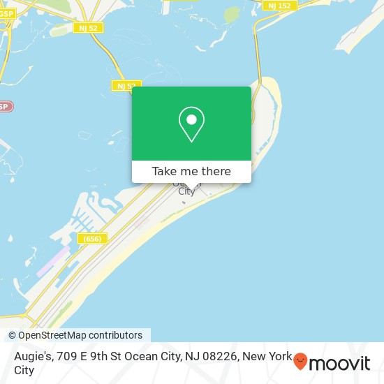 Mapa de Augie's, 709 E 9th St Ocean City, NJ 08226