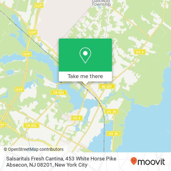 Salsarita's Fresh Cantina, 453 White Horse Pike Absecon, NJ 08201 map