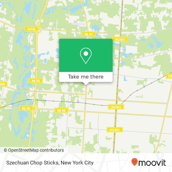 Mapa de Szechuan Chop Sticks, 762 N Delsea Dr Vineland, NJ 08360