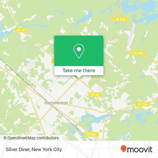 Silver Diner, 8 S White Horse Pike Hammonton, NJ 08037 map