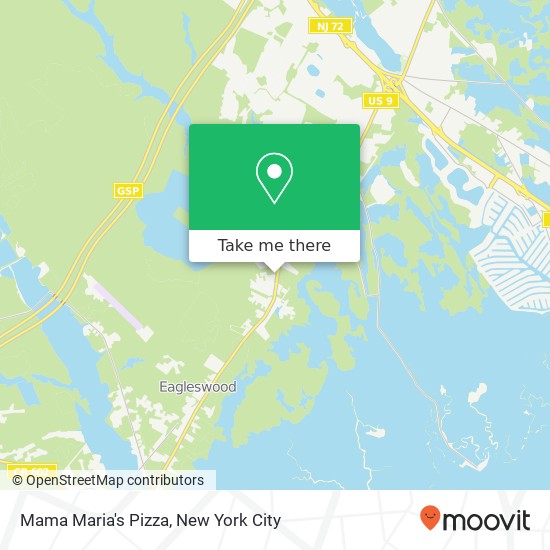 Mama Maria's Pizza, 1116 S Main St West Creek, NJ 08092 map