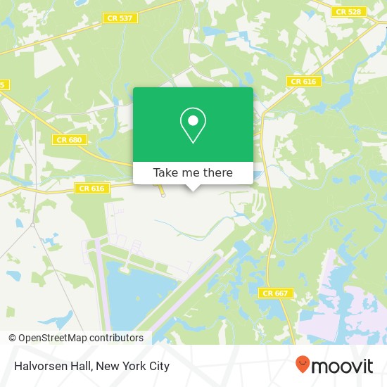 Mapa de Halvorsen Hall, 2635 Pow Mia Blvd Trenton, NJ 08641