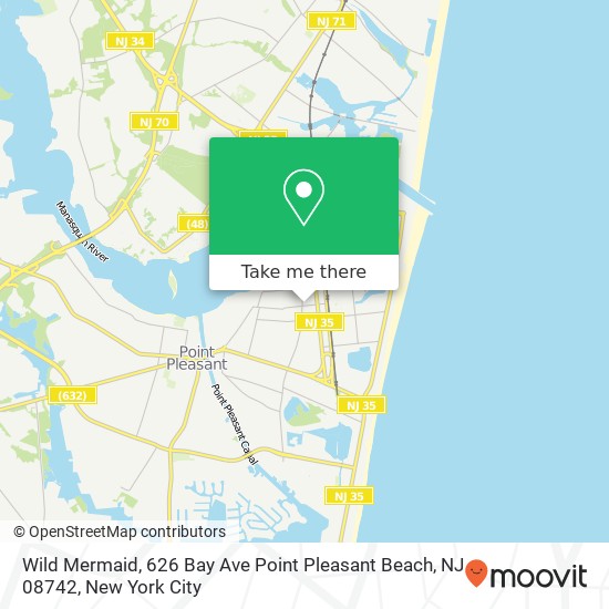 Wild Mermaid, 626 Bay Ave Point Pleasant Beach, NJ 08742 map