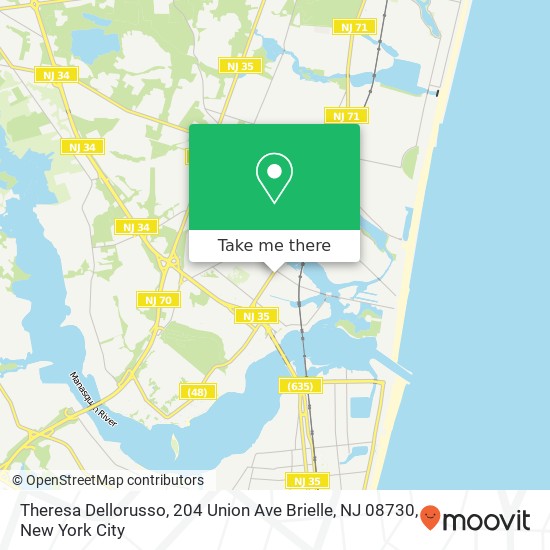 Theresa Dellorusso, 204 Union Ave Brielle, NJ 08730 map