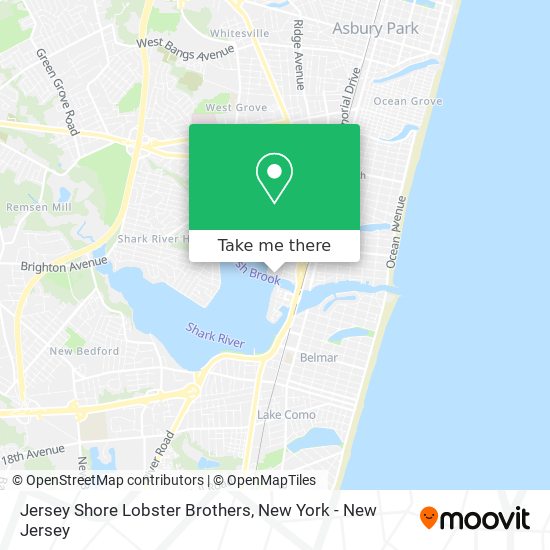 Jersey Shore Lobster Brothers map