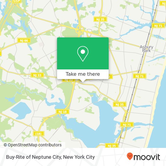 Buy-Rite of Neptune City map