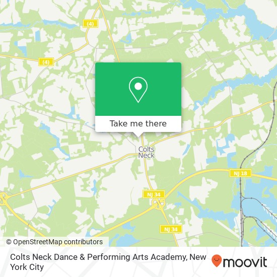 Colts Neck Dance & Performing Arts Academy, 410 State Route 34 Colts Neck, NJ 07722 map