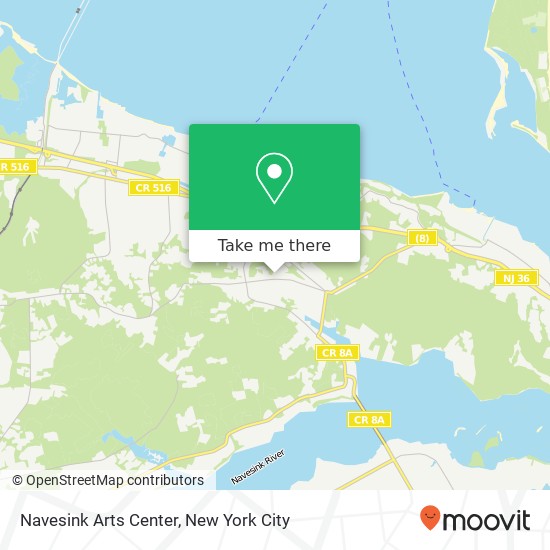 Mapa de Navesink Arts Center