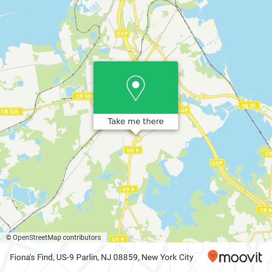 Fiona's Find, US-9 Parlin, NJ 08859 map