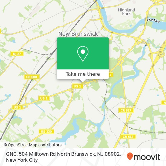 GNC, 504 Milltown Rd North Brunswick, NJ 08902 map