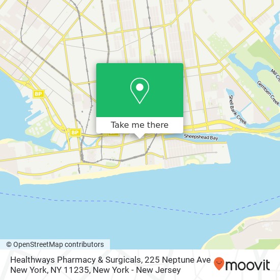 Healthways Pharmacy & Surgicals, 225 Neptune Ave New York, NY 11235 map