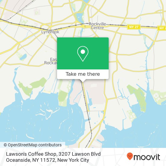 Mapa de Lawson's Coffee Shop, 3207 Lawson Blvd Oceanside, NY 11572