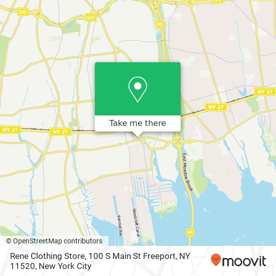 Rene Clothing Store, 100 S Main St Freeport, NY 11520 map