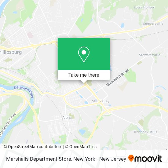 Marshalls Department Store map