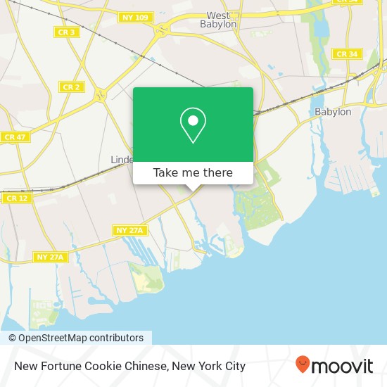 Mapa de New Fortune Cookie Chinese