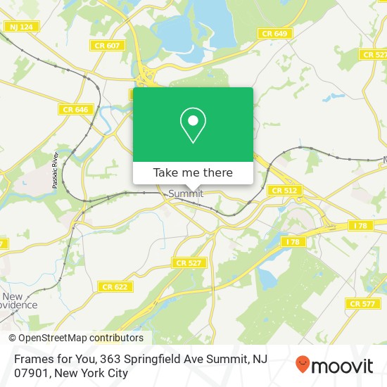 Frames for You, 363 Springfield Ave Summit, NJ 07901 map