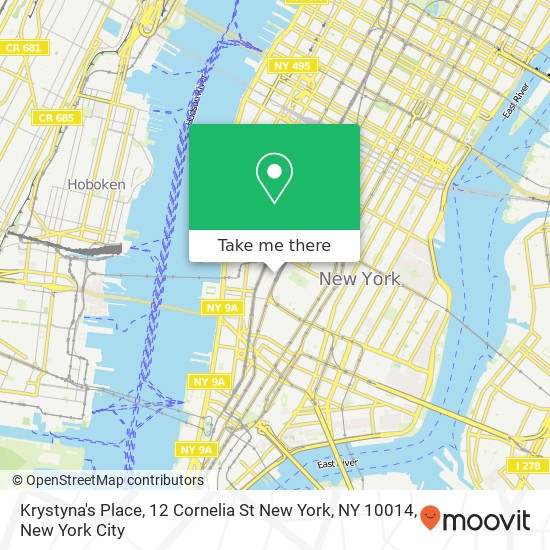 Krystyna's Place, 12 Cornelia St New York, NY 10014 map