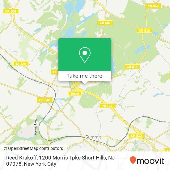 Mapa de Reed Krakoff, 1200 Morris Tpke Short Hills, NJ 07078