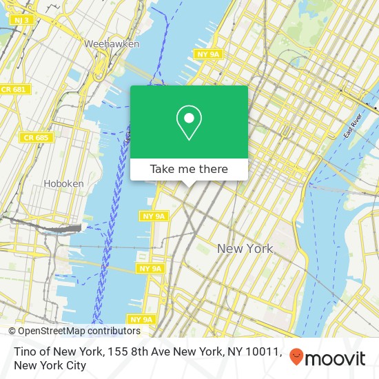 Tino of New York, 155 8th Ave New York, NY 10011 map