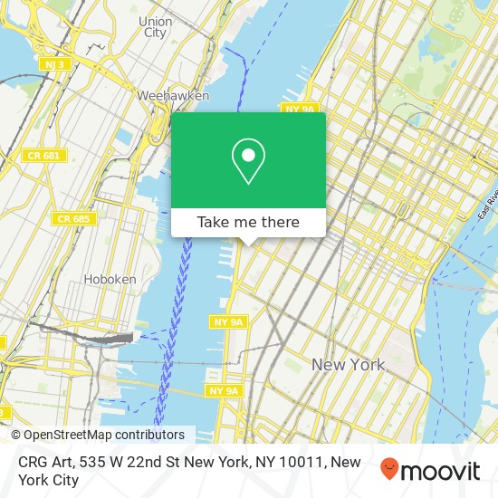 Mapa de CRG Art, 535 W 22nd St New York, NY 10011