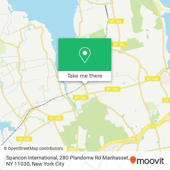 Mapa de Spancon International, 280 Plandome Rd Manhasset, NY 11030
