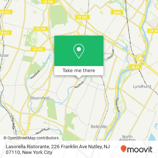 Lasorella Ristorante, 226 Franklin Ave Nutley, NJ 07110 map