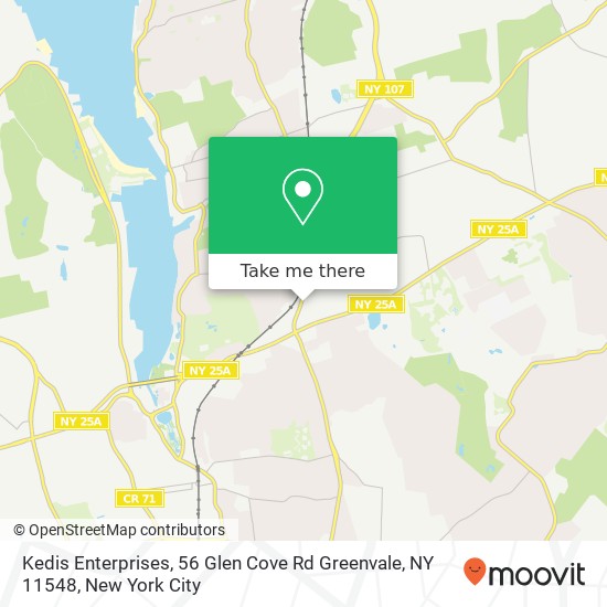 Mapa de Kedis Enterprises, 56 Glen Cove Rd Greenvale, NY 11548