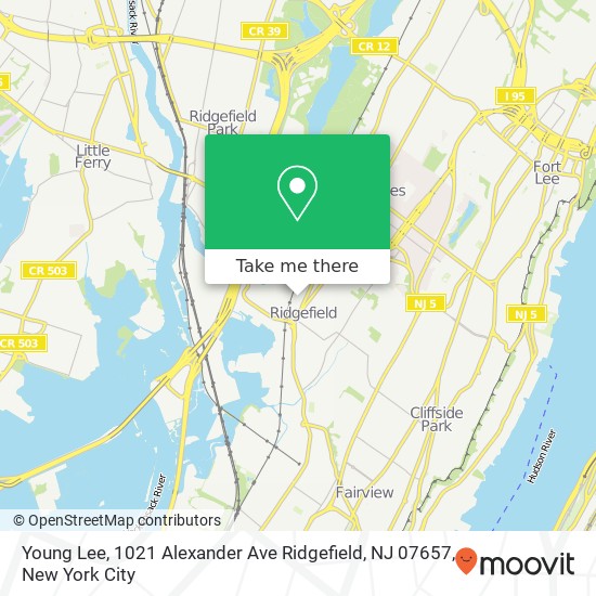 Young Lee, 1021 Alexander Ave Ridgefield, NJ 07657 map