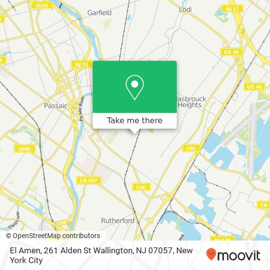 El Amen, 261 Alden St Wallington, NJ 07057 map