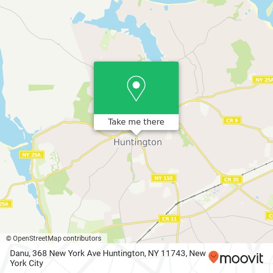 Mapa de Danu, 368 New York Ave Huntington, NY 11743