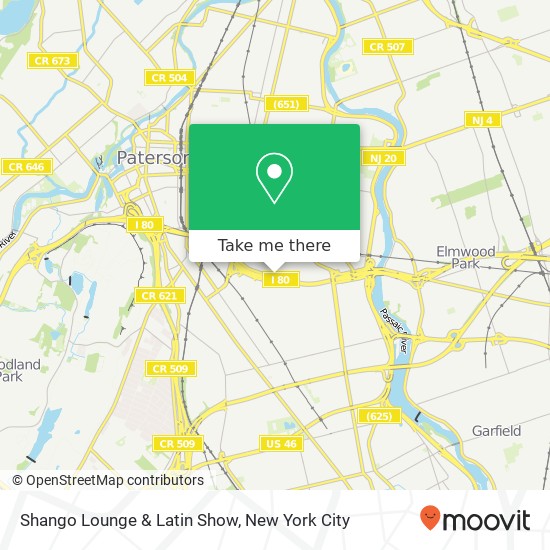 Shango Lounge & Latin Show map