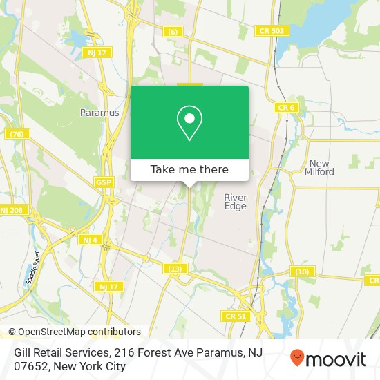 Gill Retail Services, 216 Forest Ave Paramus, NJ 07652 map