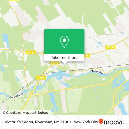 Mapa de Victoria's Secret, Riverhead, NY 11901