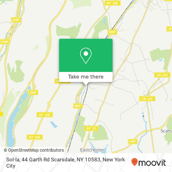 Mapa de Sol-la, 44 Garth Rd Scarsdale, NY 10583