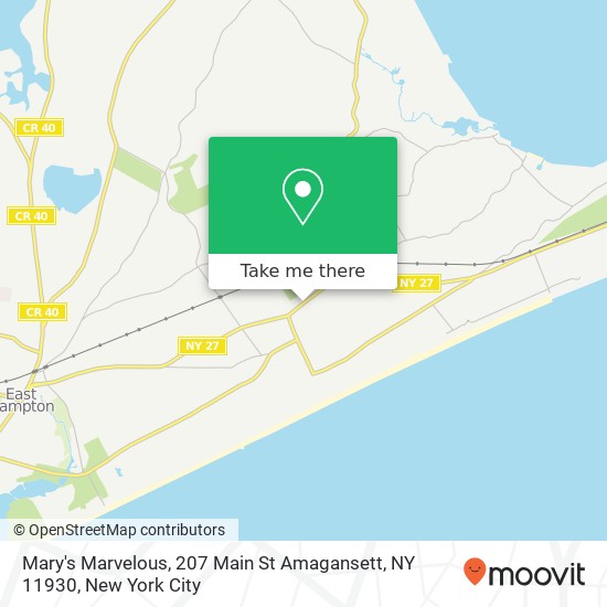 Mary's Marvelous, 207 Main St Amagansett, NY 11930 map