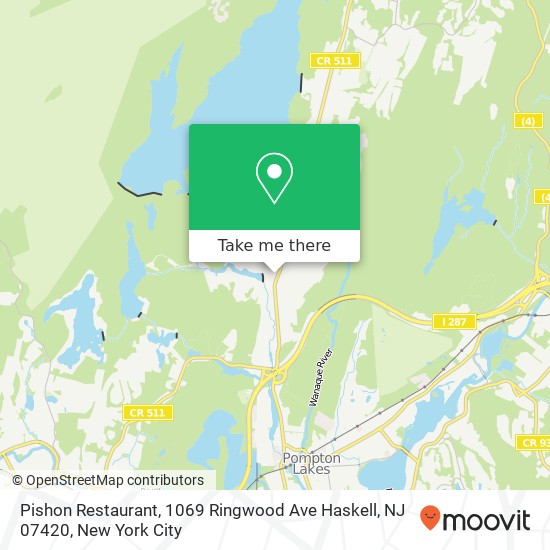 Pishon Restaurant, 1069 Ringwood Ave Haskell, NJ 07420 map